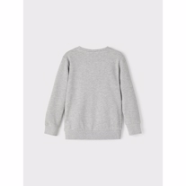 NAME IT Gurli Gris Sweatshirt Salik Grey Melange